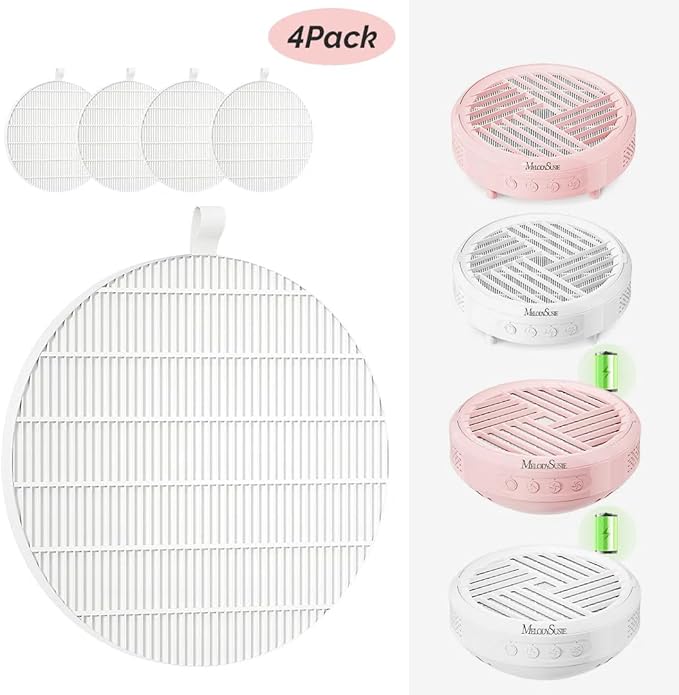 MelodySusie SProR Nail Dust Collector Replacement Filter,4 Pack Reusable Dust Filter for MelodySusie SProR Nail Dust Vacuum Fan Collector Extractor Electric Dust Suction Machine-BrightBean Baby