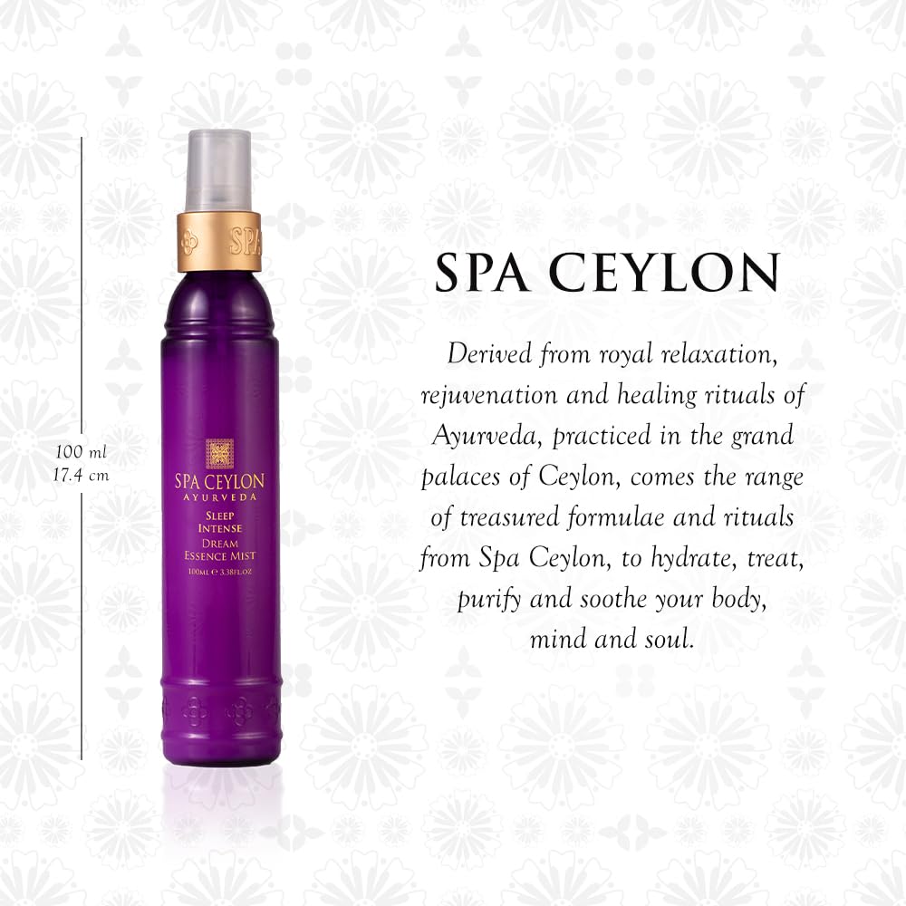 SPA CEYLON Sleep Intense Dream Essence Mist, All-Natural Skin Care Spray for Bedtime Ritual, Calming Body & Fragrance Mist, Suitable for All Skin Types, 100ml-BrightBean Baby
