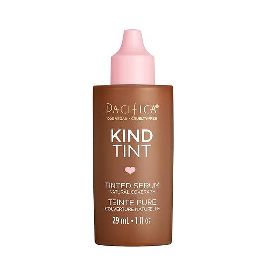 Pacifica Beauty Kind Tint Tinted Serum, Skincare, Vegan Collagen, Hyaluronic Acid, Vitamin C, Niacinamide, Caffeine, Hydrating, Lightweight Foundation, Natural Dewy Skin, Shade 04, 1 fl oz (1 Count)-BrightBean Baby
