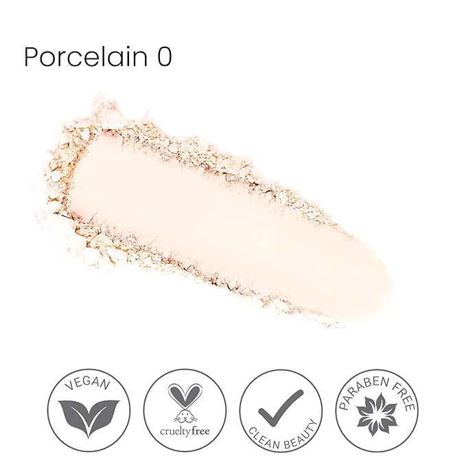 True + Luscious Sheer Halo Complexion Powder – Natural Matte Finish Foundation, Sheer to Medium Coverage – Clean, Vegan and Cruelty Free Powder Foundation – 0.32 oz-BrightBean Baby