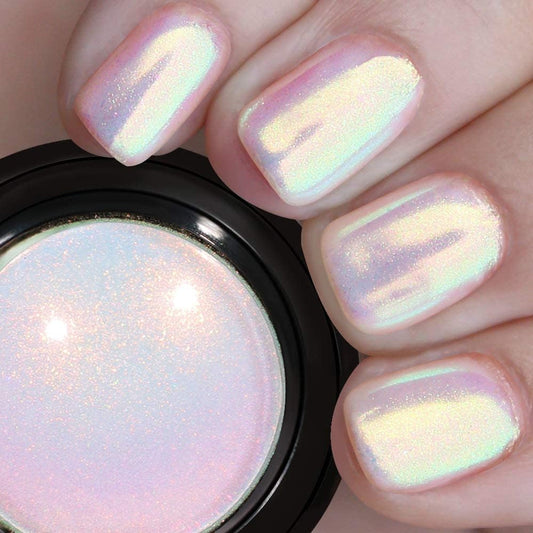 Pretty Diva Aurora Chrome Nail Powder - 0.3g Aurora Mermaid Unicorn Iridescent Chrome Powder for Nails-BrightBean Baby