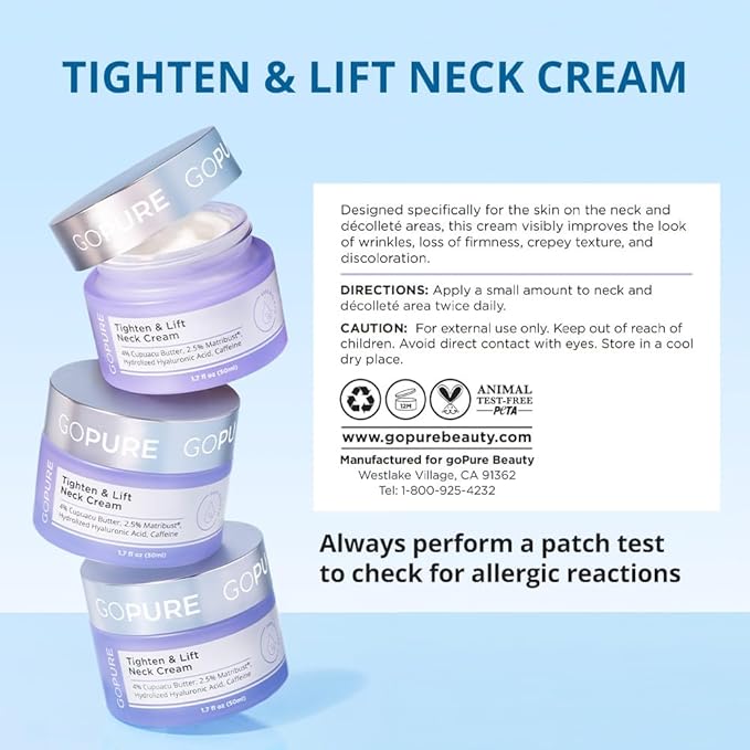 goPure Tighten and Lift Neck Cream- Clinically Tested-BrightBean Baby