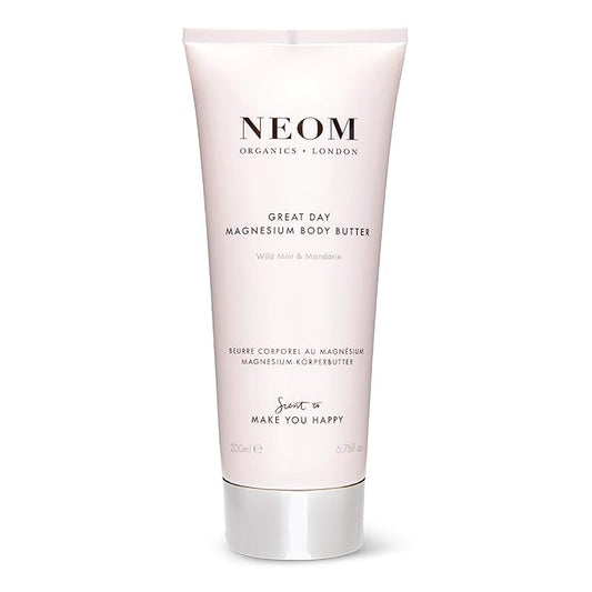 Neom- Great Day Magnesium Body Butter, 200ml | Mandarin & Wild Mint | Cream Moisturiser With Essential Oils | Nourish & Soften | Fresh & Zesty-BrightBean Baby