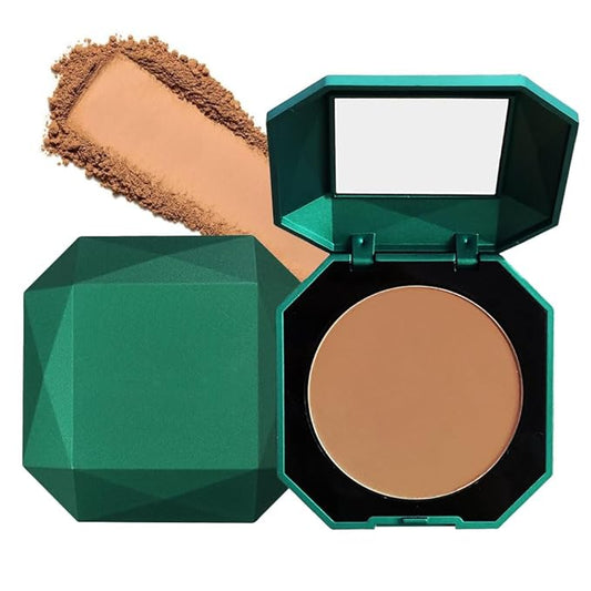 Pressed Matte Face Powder Makeup & Setting Powder for Poreless Wrinkle Blurring Contour Concealer Finishing,Lightweight,High Coverage,Shine Control, N.W 10g (04)-BrightBean Baby