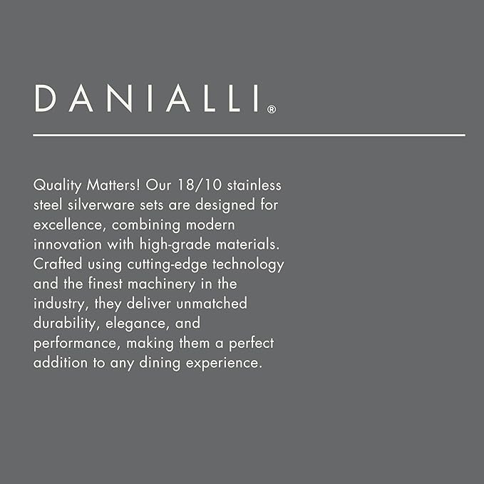 Hammered Silverware Set | Premium 18/10 Stainless Steel Flatware Service for 4 | Heavy-Duty & Dishwasher Safe | Built to Last (20-Piece, Fidenza Hammered)