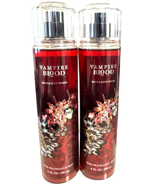 Bath & Body Works Fine Fragrance Mists, Set of 2, 8oz Each Bottle (Vampire Blood)-BrightBean Baby