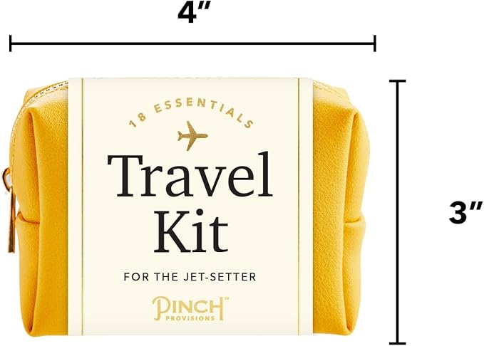Pinch Provisions Travel Kit, includes 18 Must-Have Emergency Essential Items for Travelling, Ideal Road Trip or Airport Gift for Friends, Family & Peers, Portable Pouch-BrightBean Baby