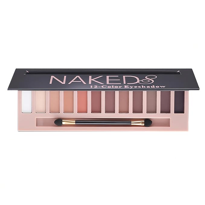 BestLand 12 Colors Makeup Nude Colors Eyeshadow Palette Natural Nude Matte Shimmer Glitter Pigment Eye Shadow Pallete Set Waterproof Smokey Professional Beauty Makeup Kit (Matte Color A)-BrightBean Baby