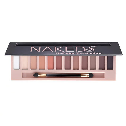 BestLand 12 Colors Makeup Nude Colors Eyeshadow Palette Natural Nude Matte Shimmer Glitter Pigment Eye Shadow Pallete Set Waterproof Smokey Professional Beauty Makeup Kit (Matte Color A)-BrightBean Baby