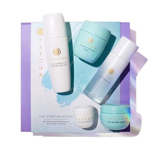 Tatcha The Starter Ritual Set - Pore-Refining & Clarifying Set | 2 Week Introductory Set | $92 Value-BrightBean Baby