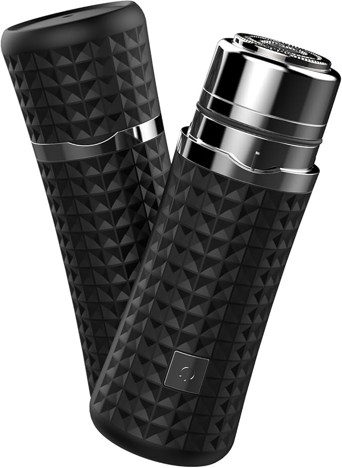 Mini Razors for Women, Upgraded Portable Powerful Electric Razors for Men, Facial Hair Remover for Women, Painless Face Shaver for Travel and Office Business Trips Black-BrightBean Baby