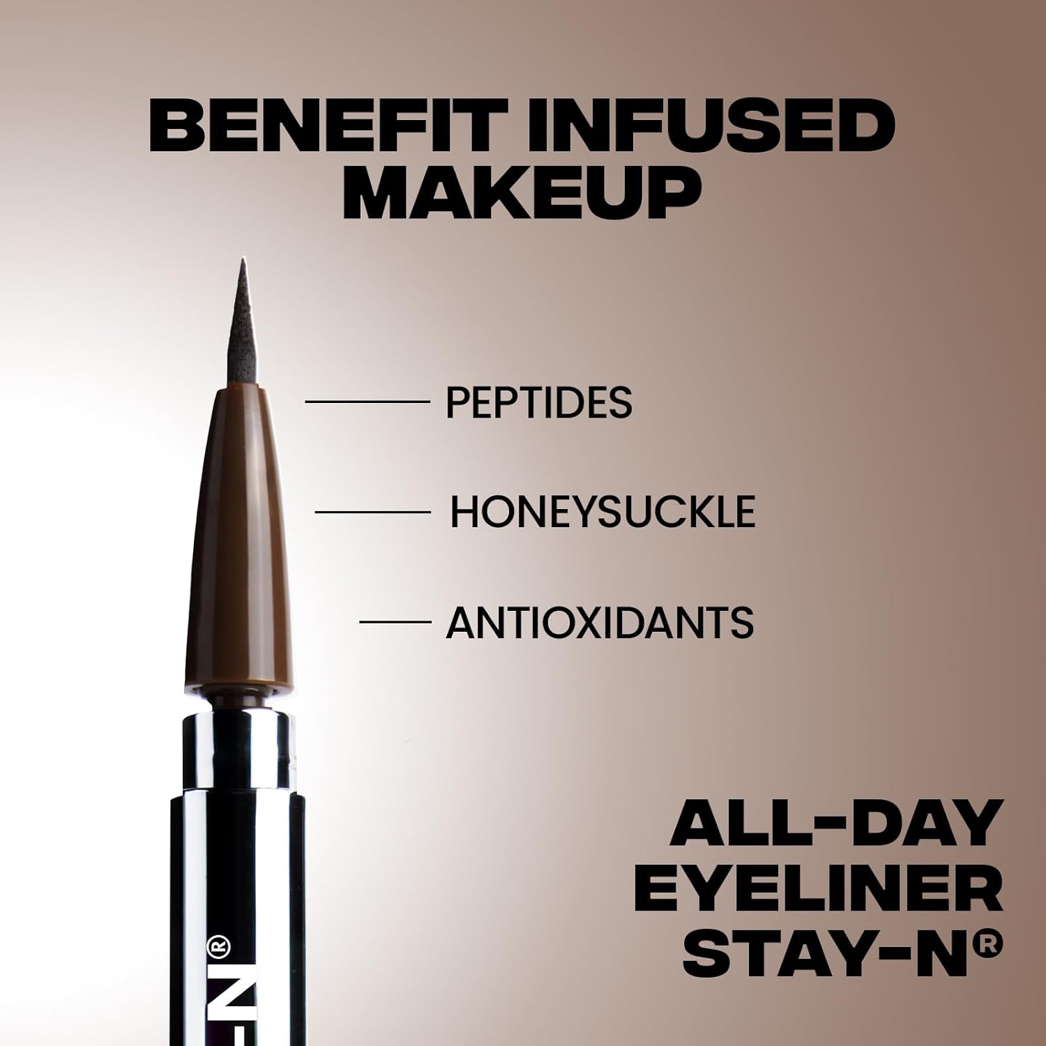 Sacheu Liquid Eyeliner STAY-N Long Wear Waterproof Eyeliner Pen with Ultra-Precise 360° Flexible Tip — Smudge-Proof Vegan & Cruelty-Free Eye Makeup, Eye’m Sharp-BrightBean Baby