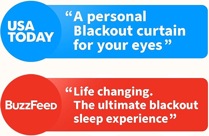 Nidra Contoured Sleep Mask for Side Sleepers – Zero Pressure Fit, Light Blocking Eye Shade for Sleeping & Travel – Blue, Standard Size-BrightBean Baby