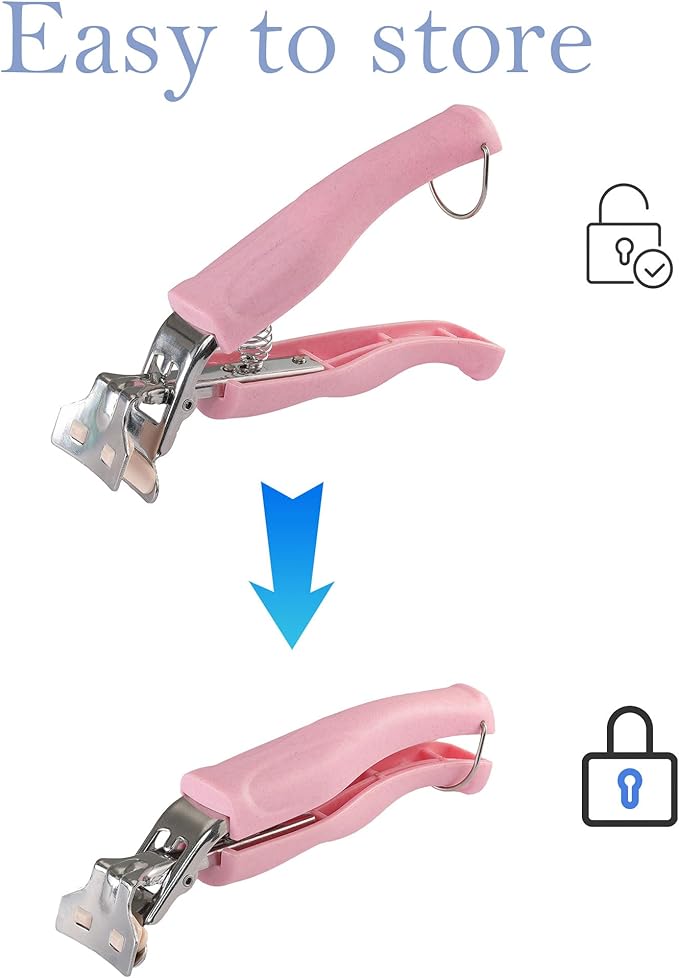 Stainless Steel Anti-Scalding Hot Bowl Dish Plate Gripper Clips Tongs Clamp Holder for Moving Hot Plate or Bowls with Food Out from Instant Pot Microwave Oven (1, Pink)