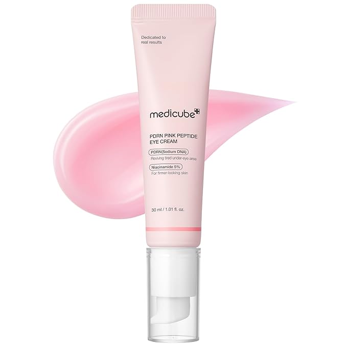 medicube Salmon DNA PDRN Pink Peptide Eye Serum with Niacinamide and 99% Purity Retinol for Fine Lines, Uneven Skin Tone, Korean Skin Care 1.01fl.oz-BrightBean Baby