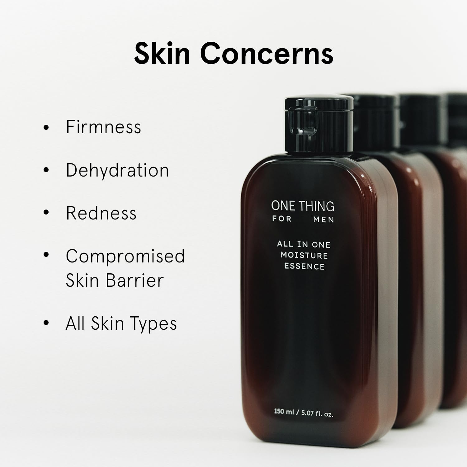 ONE THING FOR MEN All in One Moisture Essence 5.07 Fl Oz | 4-in-1 Soothing Mens Face Moisturizer, Toner, Aftershave Lotion, Daily Hydrating Serum, HA Hyaluronic Acid, Barrier Relief | Korean Skin Care-BrightBean Baby