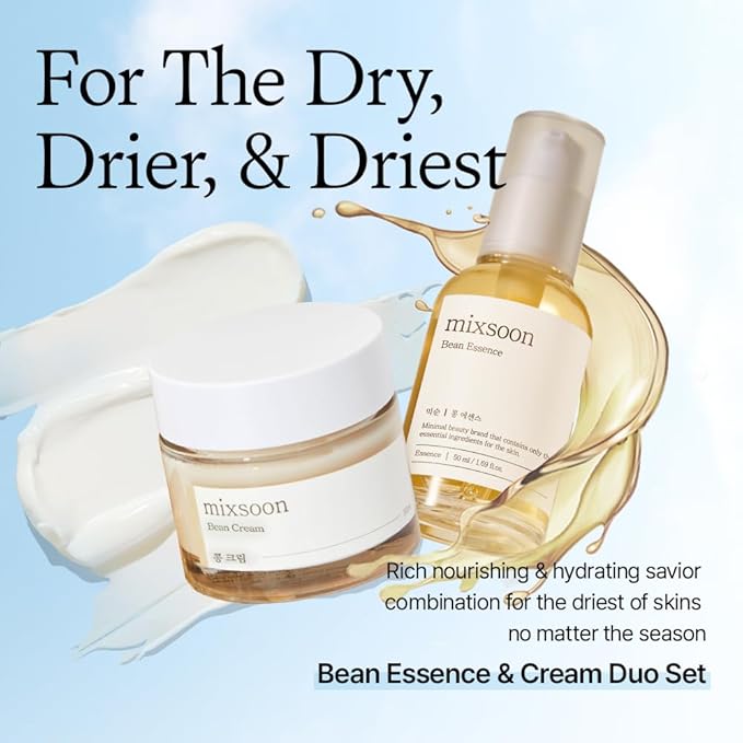 mixsoon Bean Essence, Vegansnail, Exfoliating Essence for face, Hydrating Korean Skin Care,Glassskin 1.69 fl.oz/50ml-BrightBean Baby