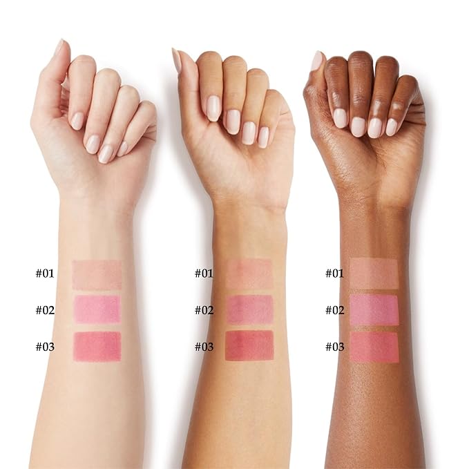 Cream Blush Makeup,Buildable Blush Stick for Cheeks,Matte Finish,Long Wear,Easy Application,Lightweight Multi Stick-BrightBean Baby