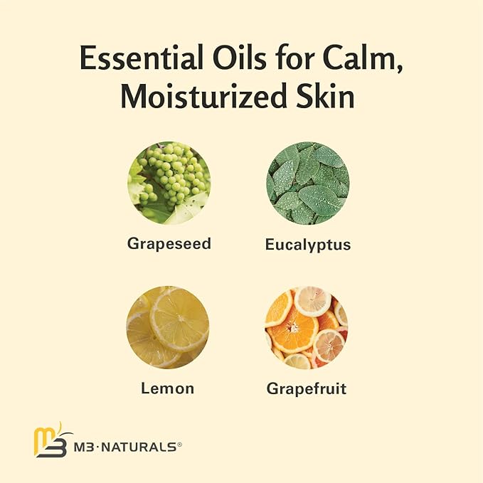 M3 Naturals Firming Body Massage Oil with Collagen & Stem Cell – Helps Smooth The Appearance of Cellulite & Improve Skin Texture – Refreshing Aromatherapy Body Oil for Legs & Full Body – 16 Fl Oz-BrightBean Baby