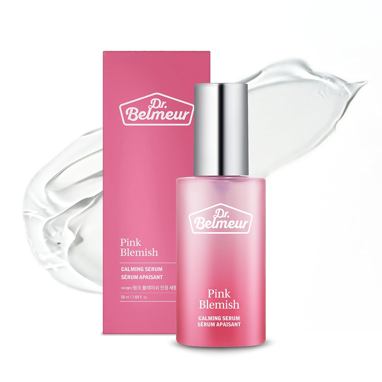 Pink Blemish Calming Serum (1.7fl oz) - Hydrating, Soothing Korean Skin Care for Sensitive Skin. Vegan Hyaluronic Acid, Niacinamide.-BrightBean Baby