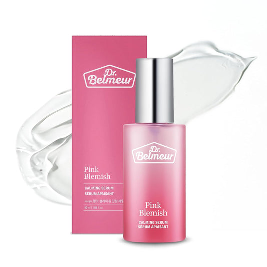 Pink Blemish Calming Serum (1.7fl oz) - Hydrating, Soothing Korean Skin Care for Sensitive Skin. Vegan Hyaluronic Acid, Niacinamide.-BrightBean Baby
