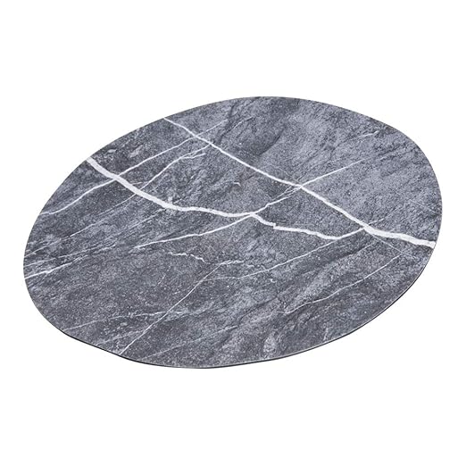 Carlisle FoodService Products Ridge Reusable Plate Rimless Plate, Rimless Plate for Home and Restaurant, Melamine, 11 Inches, Soapstone