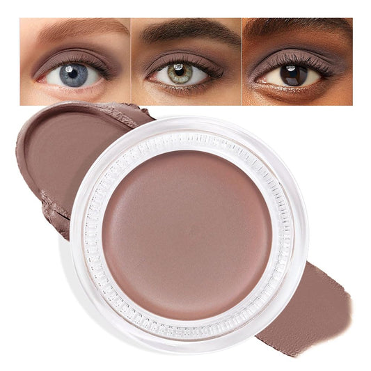 Single Cream Stone Matte Eyeshadow Palette Makeup, Natural Single Mini Instant Holographic Eyeshadow For Women, Sombras Crema Para Ojos, Talc, Paraben & Cruelty Free, 22-BrightBean Baby