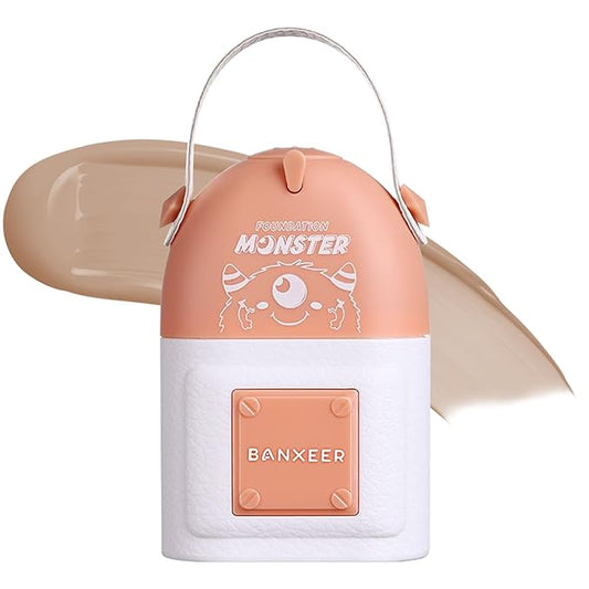Concealer Moisturizing Gradient Foundation, Lightness Oil Control Long Lasting Waterproof Full Coverage Color Correcting Foundation-BrightBean Baby