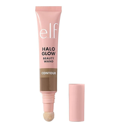 e.l.f. Halo Glow Contour Beauty Wand, Liquid Contour Wand For A Naturally Sculpted Look, Buildable Formula, Vegan & Cruelty-free, Fair/Light-BrightBean Baby