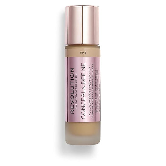 Makeup Revolution Conceal and Define Concealer, Full Coverage & Matte Finish, C4.5 for Fair/Light Skin Tones, Vegan & Cruelty-Free, 0.7 Fl Oz-BrightBean Baby