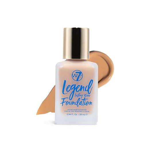W7 Legend Foundation - Creamy Liquid Foundation for Poreless, Semi-Matte Medium Coverage - 28ml (Warm Honey)-BrightBean Baby