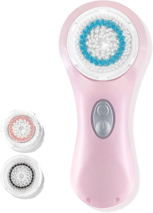 Microtree Facial Cleansing Brush Rechargeable, Sonic Vibrating System, 2 Speeds for Gentle Clean, Face Brushes for Cleansing, Electric Waterproof Portable Travel Face Scrubber-BrightBean Baby