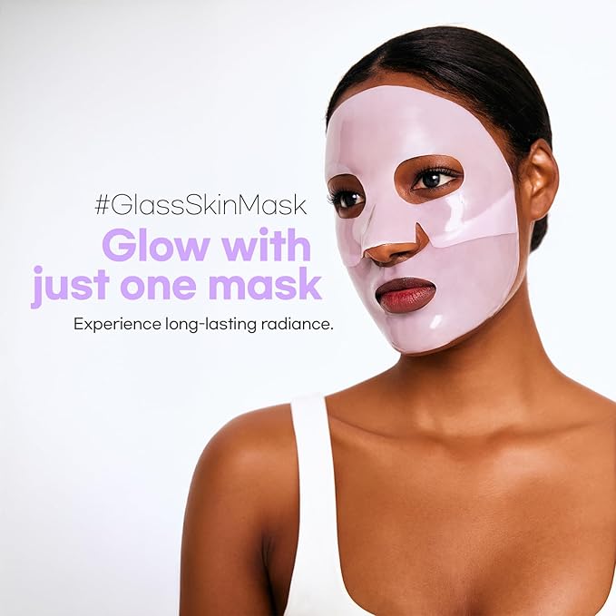 Cell Fusion C Glass Skin Collagen Mask, 1.23 oz. x 5 Sheets, Overnight Hydrogel Mask with Triple Collagen & Niacinamide, Hydrating and Plumping, Korean Skincare-BrightBean Baby