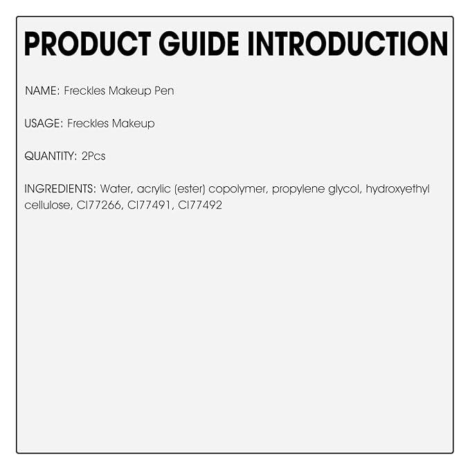 2 Pcs Freckle Pens, Natural Lifelike Freckles Makeup Tool - Dark Brown + Light Brown-BrightBean Baby