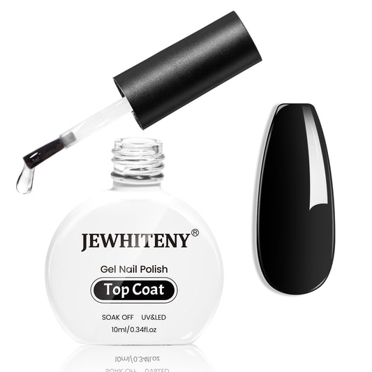JEWHITENY 10ML Top Coat Nail Polish High Gloss Shine Finish No Wipe No Dip Long Lasting Gel Nail Polish Professional DIY Need U V Lamp Curing-BrightBean Baby
