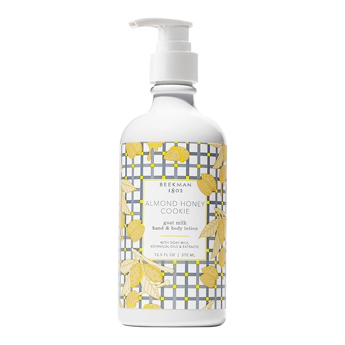 Beekman 1802 Almond Honey Cookie Goat Milk Body Lotion - Scented - 12.5 oz - Hydrating & Deeply Moisturizing - With Shea Butter & Jojoba Seed Oil - Good for Sensitive Skin - Cruelty Free-BrightBean Baby