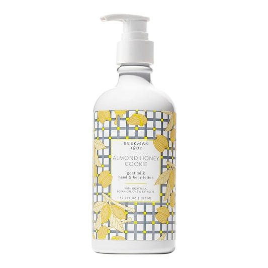 Beekman 1802 Almond Honey Cookie Goat Milk Body Lotion - Scented - 12.5 oz - Hydrating & Deeply Moisturizing - With Shea Butter & Jojoba Seed Oil - Good for Sensitive Skin - Cruelty Free-BrightBean Baby