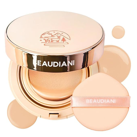 Mesh tight up cushion foundation 03, medium beige, Korean compact foundation, natural coverage, glow, sweat proof makeup, long lasting, all skin type-BrightBean Baby