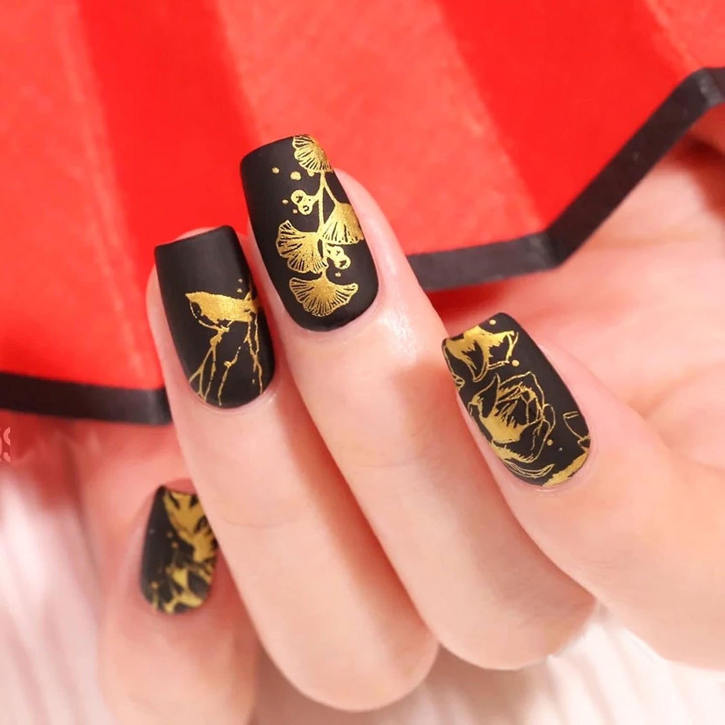 Nail Art Stamper Clear Silicone Nails Stamping Jelly with Scraper Transparent Visible Body DIY Manicure Nail Art Tool For DIY Nail Decor French Nail Manicure-BrightBean Baby