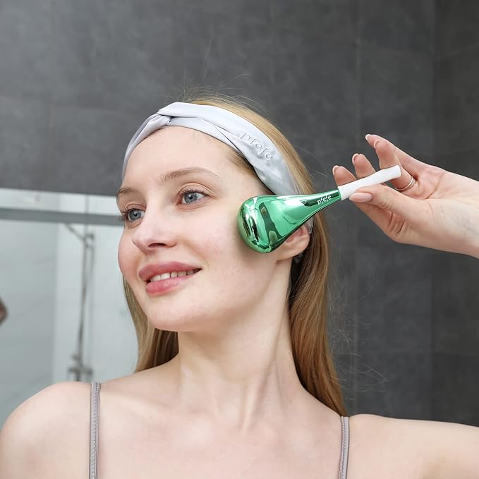 Cryo Sticks for Face, Ice Globes Cryo Globes for Facials, Esthetician Supplies Gifts, Unbreakable Stainless Steel Ice Roller Cooling Spa Balls with Storage Case-BrightBean Baby