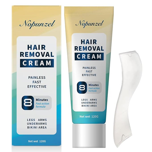 Hair Removal Cream for Women, Men - Bikini, Intimate Areas - Painless Depilatory for Body, Legs, Arms, Underarms, Private Areas - 120g-BrightBean Baby