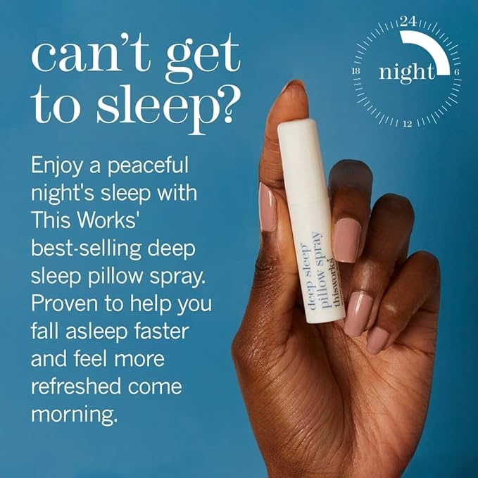 thisworks Choose Sleep Travel Kit, The Deep Sleep Pillow Mini Spray and Aromatherapeutic Roller Ball Infused with Eucalyptus, Frankincense & Lavender Essential Oils, 2x5ml-BrightBean Baby