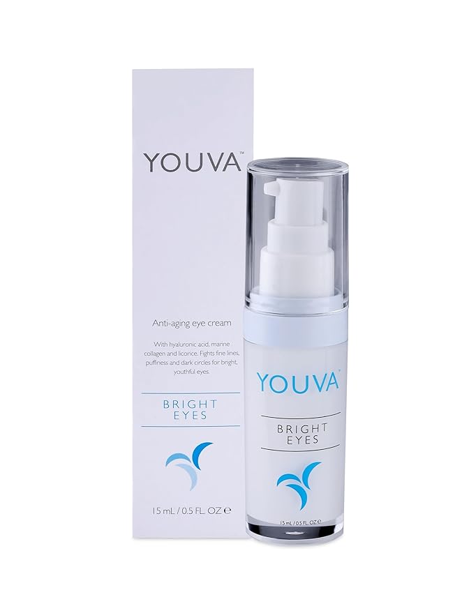 Hyaluronic Acid Anti-Aging Eye Cream - 15ml | Under Eye Cream | Marine Extracts | Bearberry and Licorice Root for Dark Circles | Eye Cream | Wrinkles and Reduce Puffiness | Fragrance-Free-BrightBean Baby
