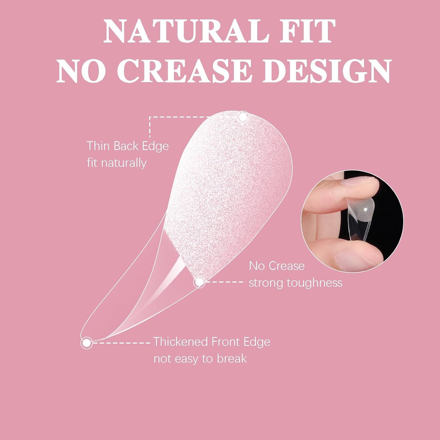 Extra Short Almond Nail Tips, SSWSBYKE 300pcs 15 Sizes Gel Acrylic Nail Tips for Full Cover Pre-Shaped Fake Nails Tips Half Matte Press On Nails for Extension Home DIY Salon-BrightBean Baby