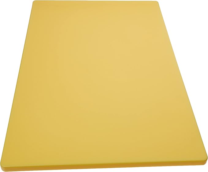 Winco Cutting Board, 12 by 18 by 1/2-Inch, Yellow