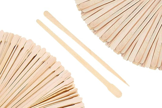 Mibly 1000 Pcs Wooden Wax Sticks - Eyebrow, Lip, Nose Small Waxing Applicator Sticks for Hair Removal and Smooth Skin - Spa and Home Usage-BrightBean Baby