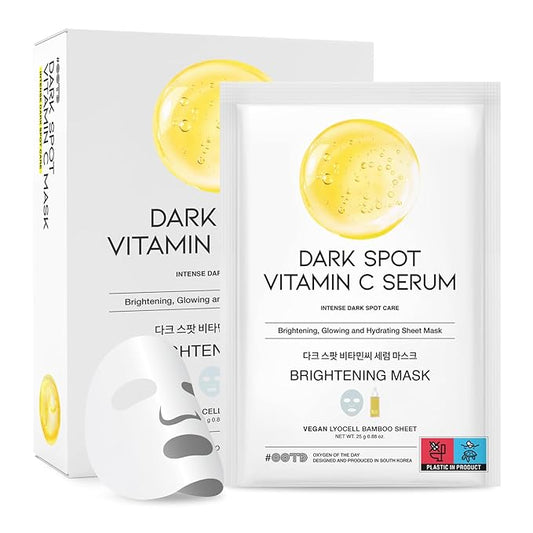 #OOTD Vitamin C Revitalizing Hydrating Sheet Mask (10pcs) - Face Mask Korean Skincare Facial Sheet Masks for Even-Looking Skin Tone & Radiance-BrightBean Baby