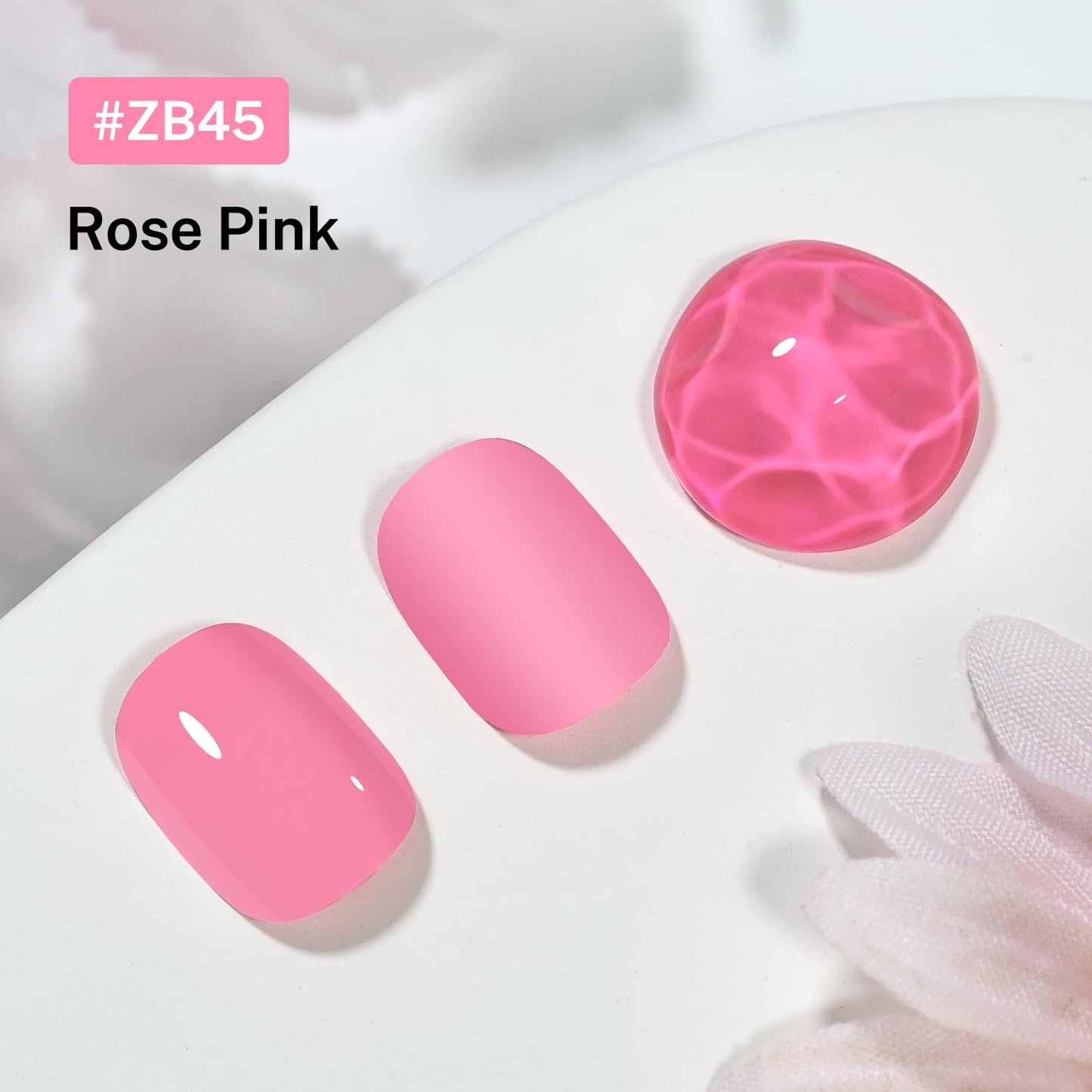 16.5ml Rose Pink Nail Polish Large Volume Quick Drying Nail Polish, Fast Drying and Long Lasting Color Nail Art DIY Home Manicure Gift for Women-BrightBean Baby