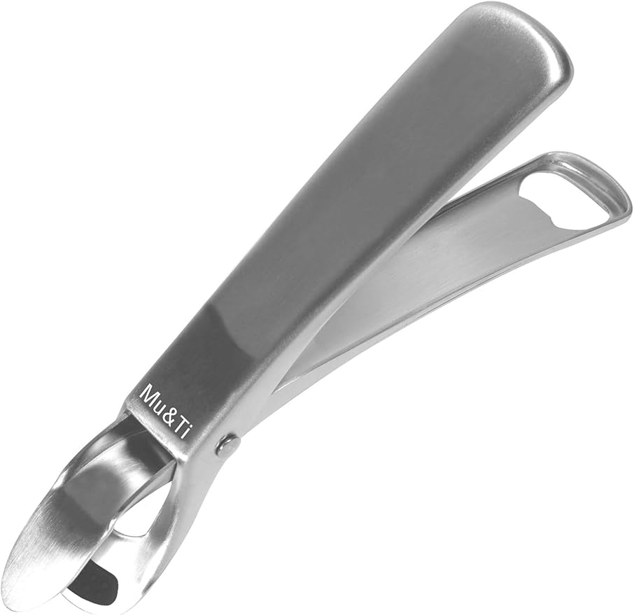 Mu&Ti Hot plate gripper For Instant Pot accessories, For Microwave, Oven,Toaster (Safe for Air Fryer Pans Gripper,Bowls, Egg Custard, Hot Plates) Stainless Steel Heat-Resistant Kitchen Gripper(Silver)