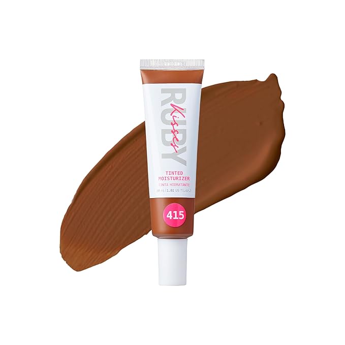 Ruby Kisses Tinted Moisturizer, Hydration, Calm & Revitalize Skin, Skin Perfecting, Blur Pores & Fine Lines, Natural Finish & All-Day Comfort Wear (Mocha)-BrightBean Baby